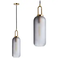 Toolight Plafondlamp Hangende Glazen Buis APP628-1CP