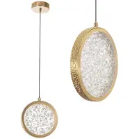 Toolight Kristallen Hanglamp Led G089-1cp Złota