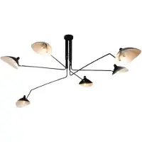 Toolight Plafondlamp Zwart 6-arms Zwart APP570-6C