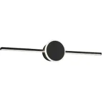 Toolight Ronde Zwart 60cm Azience Wandlamp APP849-1W