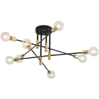 Toolight Plafondlamp Goud Hanglamp APP733-8C