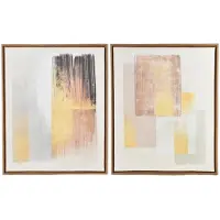 Mondex Wanddecoratie Inga Modern 40x50 beige set