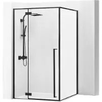 REA Fargo 120x90 Black Mat Douchewand