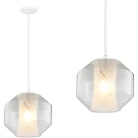 Toolight Hanglamp Wit Marmer APP908-1CP