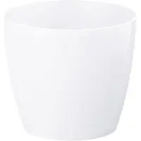 Lamela Bloempot met plastic deksel, wit, 12 cm, Magnolia