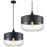 Toolight Hangende Glazen Plafondlamp Zenit D Zwart