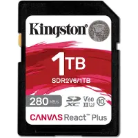 Kingston Canvas React Plus SDXC 1TB UHS-II V60 U3 SDR2V6/1TB