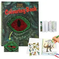 Dino World - Colouring Book With Reservible Seqins ( 0412757 )