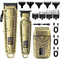 Hatteker 3-in-1 Tondeuse voor Heren – Baardtrimmer, Precisietrimmer & Haartrimmer – Waterdicht – USB Oplaadbaar