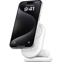 Belkin Boostcharge 2-in-1 Magnetische Draadloze Oplaadstandaard Qi2 15w - Wit