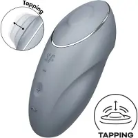 Satisfyer - 2-in-1 clitoris vibrator - grijs