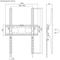 Gembird TV Wandsteun Kantelbaar – Muurbeugel voor 37-75 Inch TV – Maximaal 75 kg – VESA Compatibel – Inclusief Montagemateriaal – Zwart