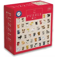 Interdruk PUZZLE - 250 STUKJES - Interdruk Puzzel 8 Katten voor Kinderen VANAF 7 jaar oud