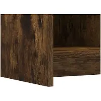 vidaXL Schoenenkast Gerookt eiken 85 x 39,5 x 70 cm Bewerkt hout