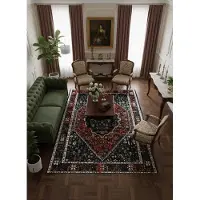 Muratap Picasso paloma vintage vloerkleed terra / oranje laagpolig- 80x150 cm