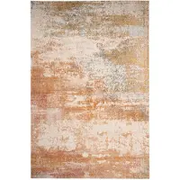 FRAAI Modern vloerkleed - Bush Okergeel/Terracotta - 140x200cm