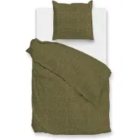 Zohome Zo Home Dekbedovertrek Flanella di Lino - olive green 140x200/220cm