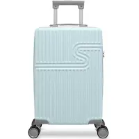 Bhppy Handbagage koffer 55x34x20 cm - Reiskoffer handbagage - TSA slot - 28L - Signature koffer Soft Lime