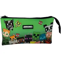 Manenti - Etui - 3 Vakken – Characters – Officiële Licentie – 22 x 14 x 3,5 cm - Characters