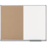 Nobo Classic duobord whiteboard/kurk 90 x 60 cm