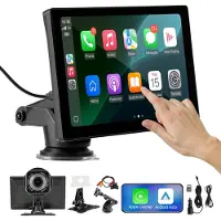 Vevor Draadloze Autoradio (228,6 mm) HD Radio met Touchscreen met Apple CarPlay &amp; Android Auto