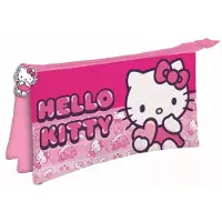 Manenti Hello Kitty Eenhoorn, etui met drie vakken, 22 cm