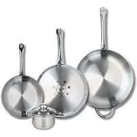 Elo Set van 3 Koekenpannen 24, 28 en 32 cm en 1 braadpan 12 cm Elo Profi Brillant