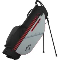 Callaway Chase Dry Waterproof Standbag 2026 - Zwart Grijs Rood