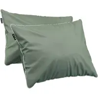 Cloudpillo Duopack Kussenslopen - Set van 2 (55x75 cm) - Luxe Katoen Satijn (300TC) - Sage Green - Zijdezacht, Hypoallergeen & Ademend