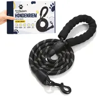 R2B All 4 Pets Supply Reflecterende Hondenriem - 2 meter - Zwart