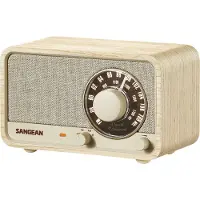 Sangean WR-8 FM en AM radio met Bluetooth ontvangst, White Ash