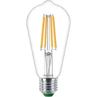 Philips LED lamp E27 | Edison ST64 | Ultra Efficient | Filament | Helder | 2700K | 4W (60W)