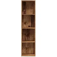 vidaXL Boekenkast/tv-meubel 36x30x143cm bewerkt hout oud houtkleurig