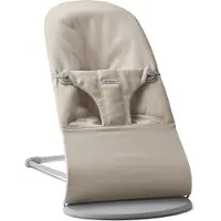 BabyBjörn Wipstoel Bliss - Geweven mélange - Lichtbeige - Ergonomisch - Verstelbaar - Inklapbaar
