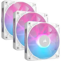 Corsair Set van 3 PC-ventilatoren iCUE Link RX120 RGB 120 mm Wit voor behuizing