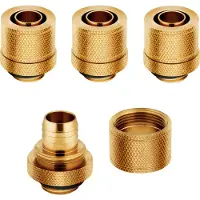 Corsair Hydro X Series Fitting XF Softline 4-pack, Aansluitingen voor waterkoeling, Goud