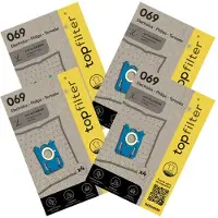 Top Filter Set van 4 pakketten van 4 stofzuigerzakken 64069 Electrolux Philips en Tornado TopFilter Premium