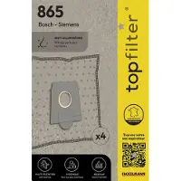 Top Filter Set van 4 stofzuigerzakken voor Bosch TopFilter Premium