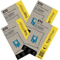 Top Filter Set van 4 pakketten van 4 stofzuigerzakken 64870 voor Bosch en Siemens TopFilter Premium