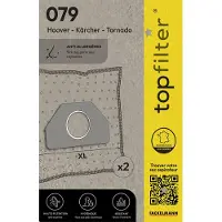 Top Filter Set van 2 stofzuigerzakken Tornado en Kärcher TopFilter Premium