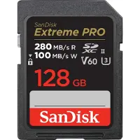 SanDisk Extreme PRO V60 SDXC 128GB UHS-II, Class 10