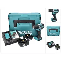 Makita DDF 487 RFJ accuboormachine 18 V 40 Nm borstelloos + 2x accu 3.0 Ah + lader + Makpac