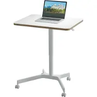 Leitz Ergo mobiel zit-sta bureau wit 80 x 60 cm