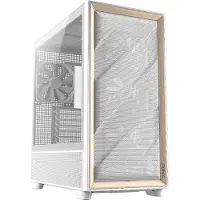 Antec Computer behuizing - - Flux Wood White - 5 PWM ventilatoren - Voorpaneel van hout - Radiator 420mm