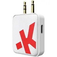 Skross Adaptateur sans fil Bluetooth pour Avion ou Voiture Connection pour entrée et sortie de son Blanc