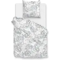 Heckett & Lane Zo Home Dekbedovertrek Flanel Eira - white 140x200/220cm