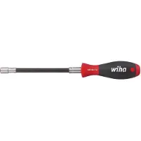 Wiha 38614 Schroevendraaier met bithouder SoftFinish klemming met borgring Flexibele schacht, 1/4" 150 mm - 01479