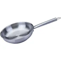 Fackelmann braadpan, ovaal handvat, Ø 24 cm, van roestvrij staal. Perfect voor het snel aanbakken van gerechten, geschikt voor de vaatwasser en oven
