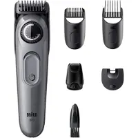 Braun Baardtrimmer 3, 80789789, Werking op netstroom/batterij, Zwart