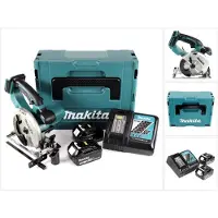Makita DSS 501 RGJ 18V 136 mm Li-ion accu handcirkelzaag in Makpac + 2x 6,0 Ah accu + oplader